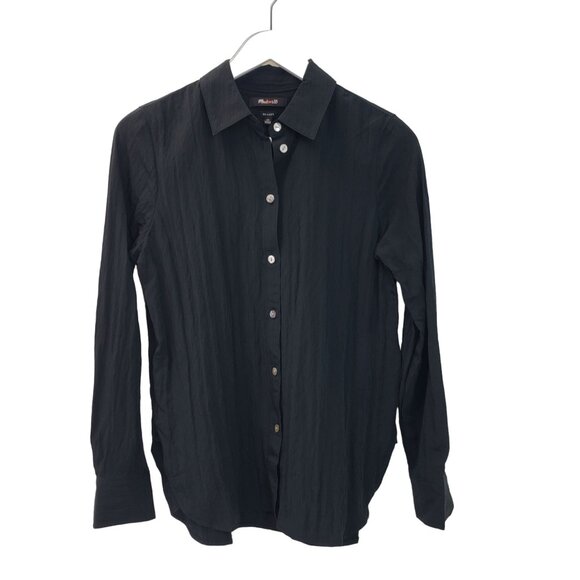 NWT Madewell Paxton Relaxed Fit Viscose Button Down Shirt Size XS - Picture 1 of 6